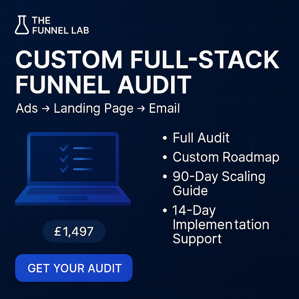 End-to-End Funnel Audit with Custom Roadmap & 14-Day Implementation Support